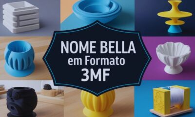 Nome Bella em Formato 3MF