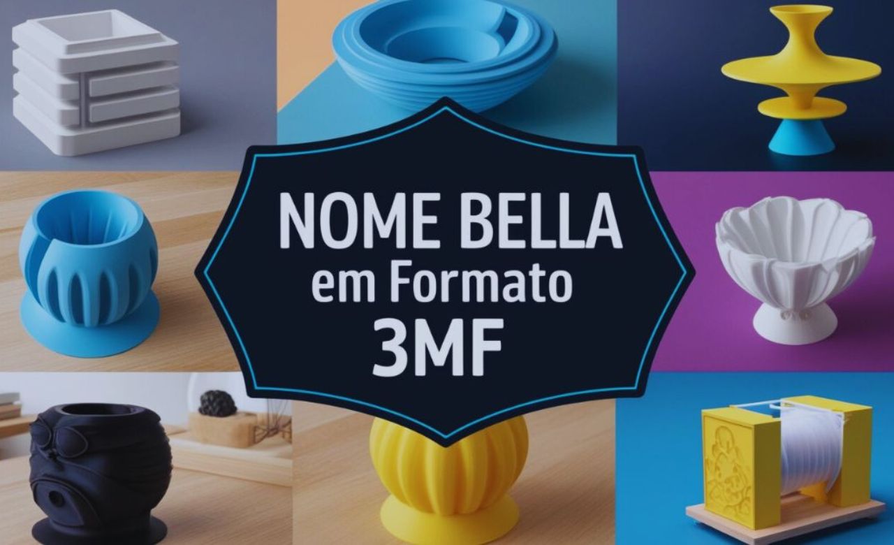 Nome Bella em Formato 3MF